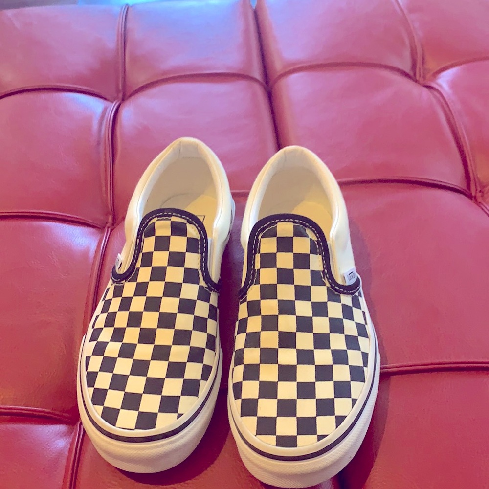 Boys size 3 checkered vans